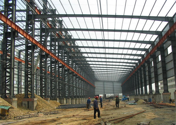 ساختمان سازه های فلزی صنعتی ساختمان انبار انبار EPS ساندویچ دیوار / سقف