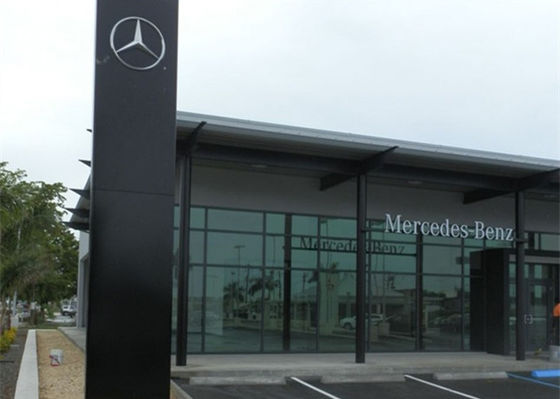 Mercedez Benz Car Showroom ساختمان ساخت فولاد با 50 سال عمر طولانی