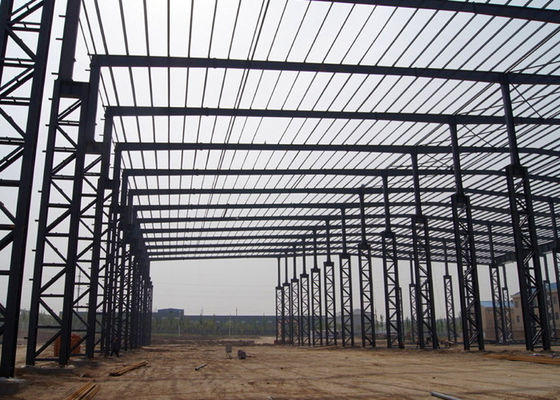 راه حل ساختمانی کارخانه سازه فولادی پیش ساخته قاب پورتال دهانه بزرگ