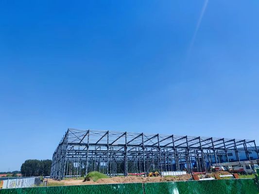 راه حل تحویل ساخت کارگاه سازه فولادی پیش ساخته با طراحی عالی Q235